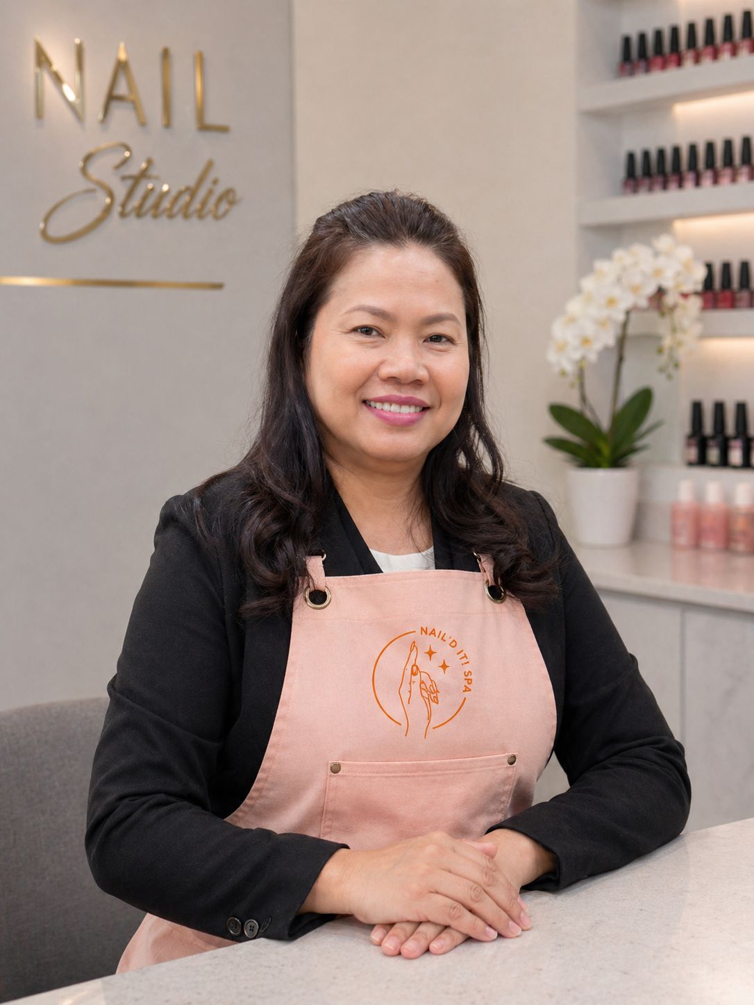Mindy, nail artist at Nail'd It! Spa